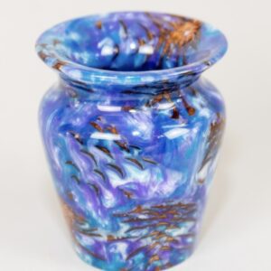 Small Blue White Purple Pinecone Vase