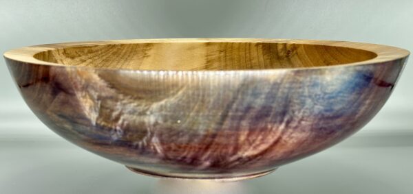 Dyed Maple Bowl Turned from a Locally Sourced Maple Tree