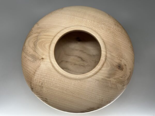 Wide Maple Hollow Form Top View